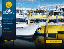 Tablet Screenshot of olinmarlercharterboats.com